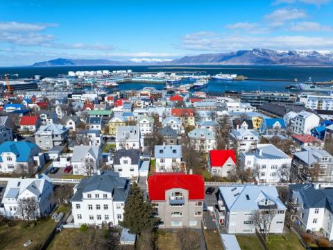Aerial view of Reykjavík