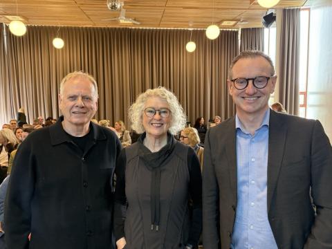 Ingvar Sigurgeirsson og Lilja M. Jónsdóttir skýrsluhöfundar ásamt Páli Björgvini Guðmundssyni framkvæmdastjóra SSH.
