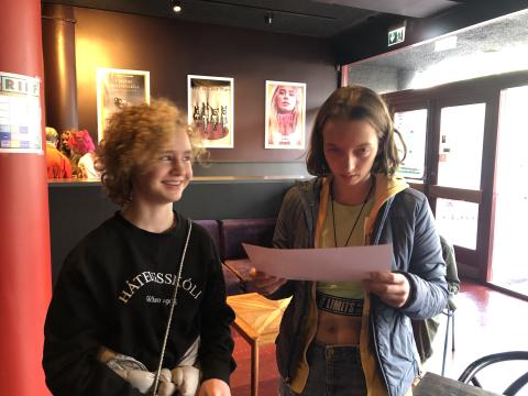 Stemningsmynd frá Stelpur filma á kvikmyndahátíð RIFF