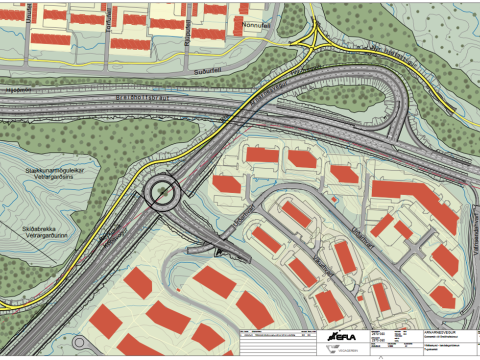 Tillaga að útfærslu gatnamóta Arnarnesvegar og Breiðholtsbrautar