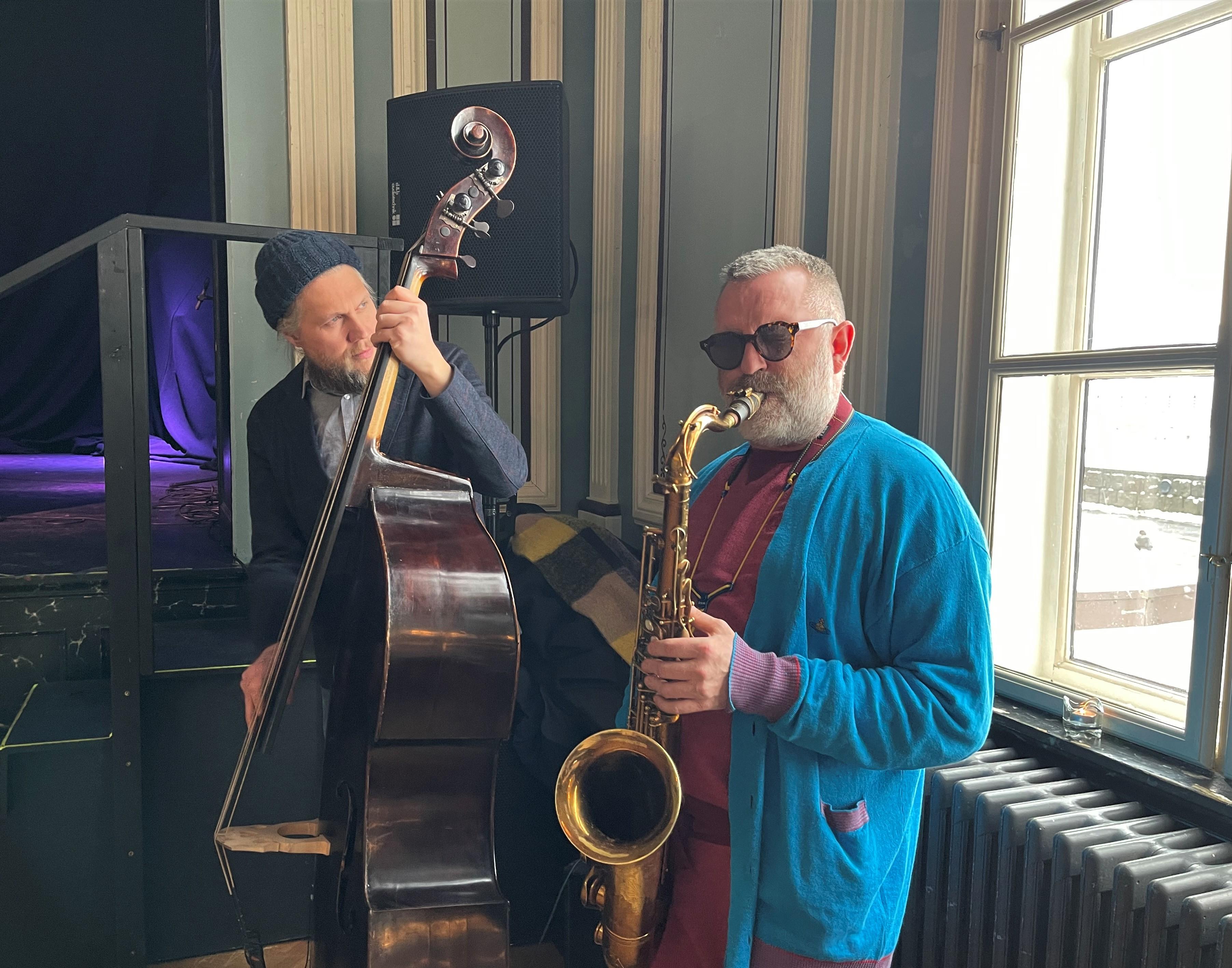 Óskar Guðjónsson og Valdimar Kolbeinn Sigurjónsson leika ljúfa tóna