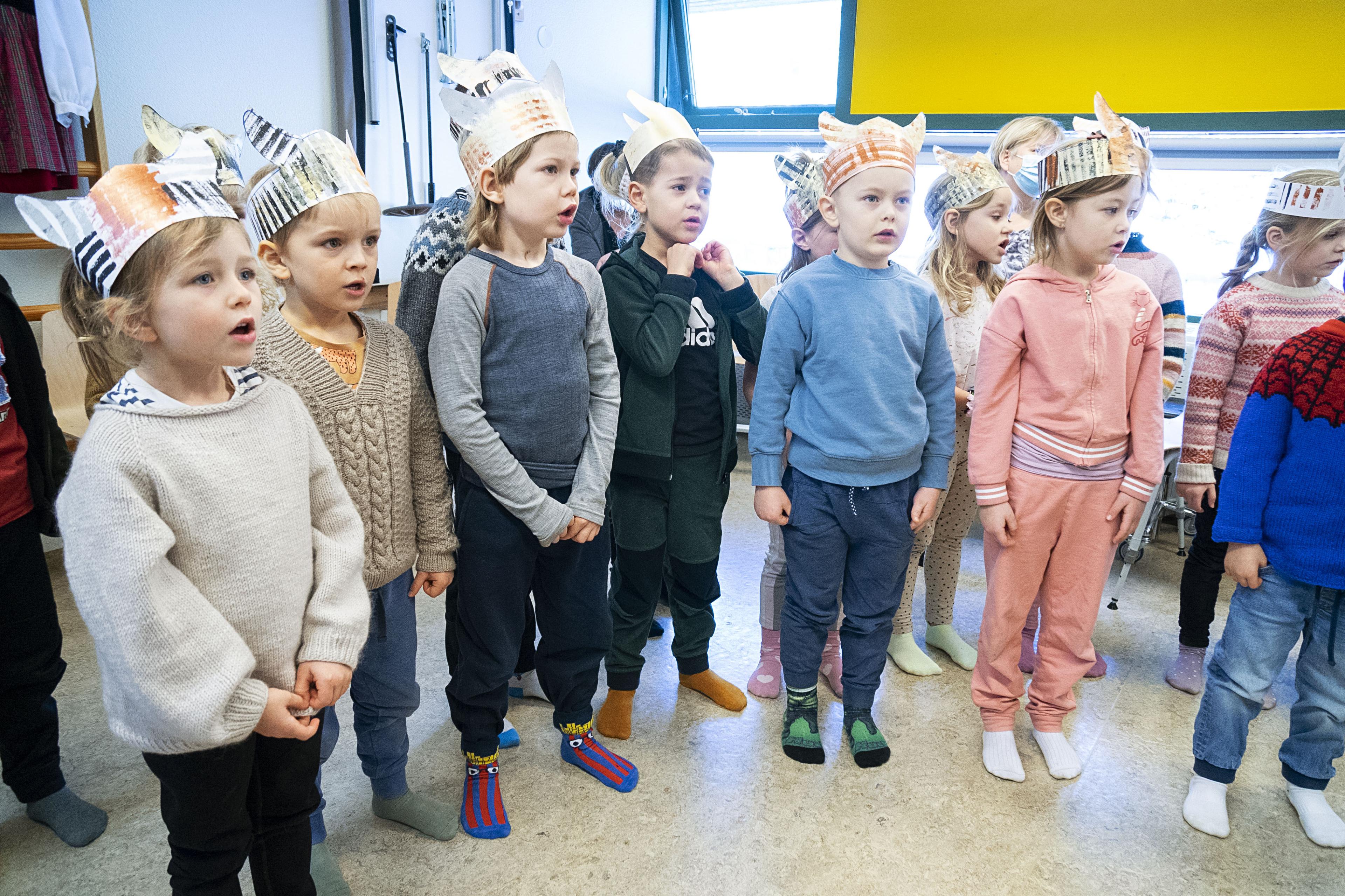 Fallegur hópsöngur.