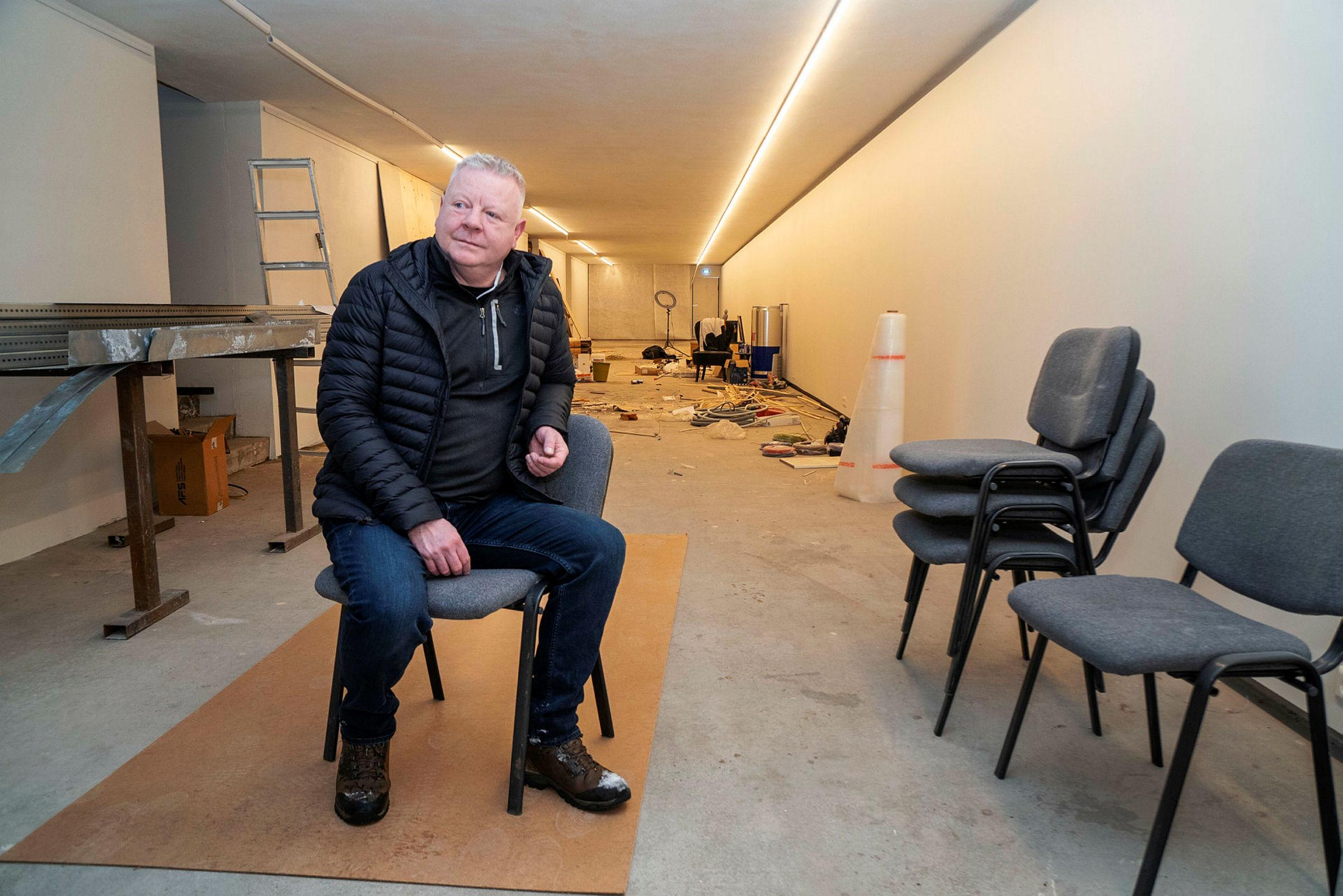 Kristinn Brynjólfsson keypti kartöflugeymslurnar árið 1996 og hefur gert þær upp.