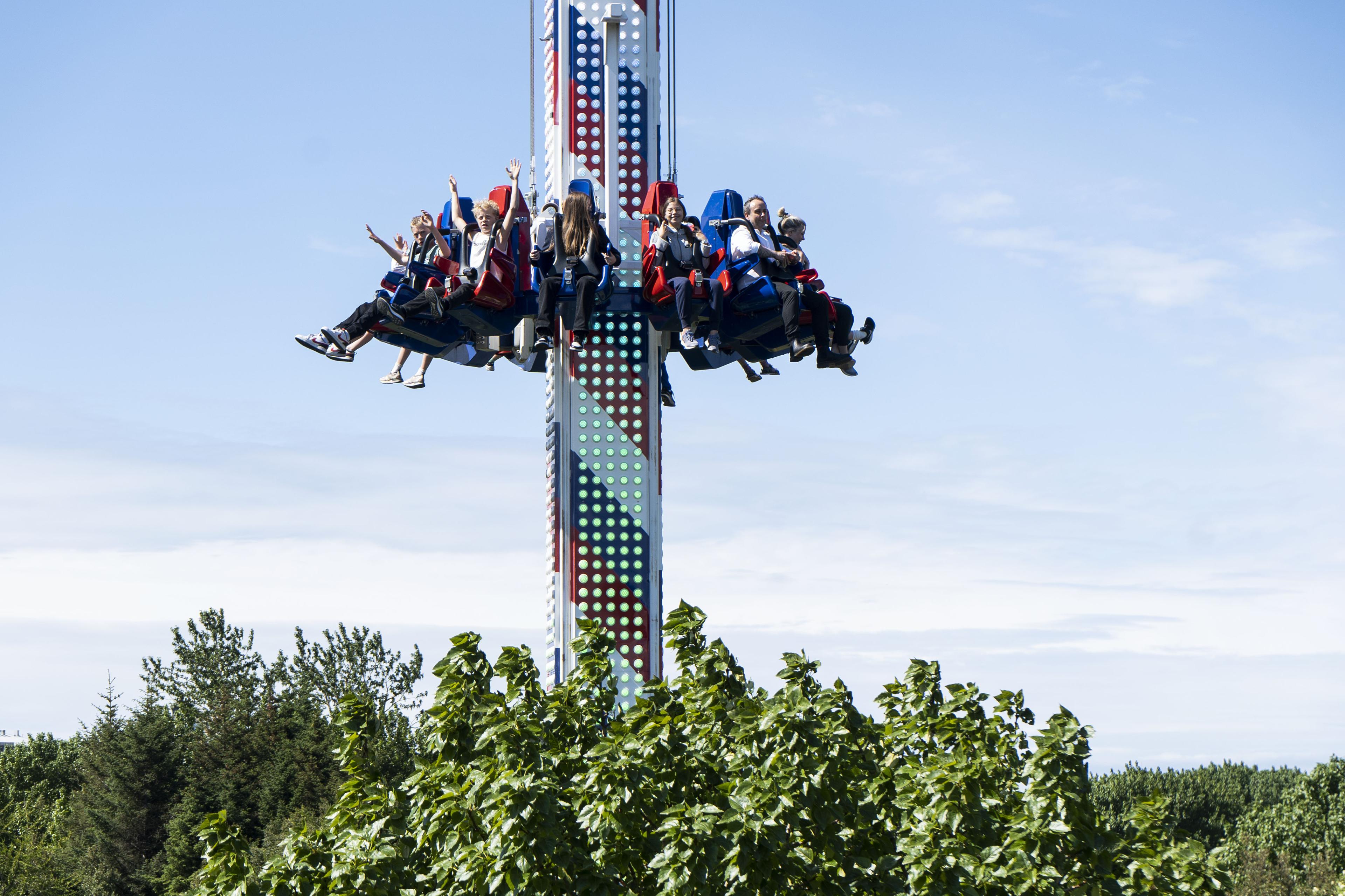 Fallturninn var vinsæll
