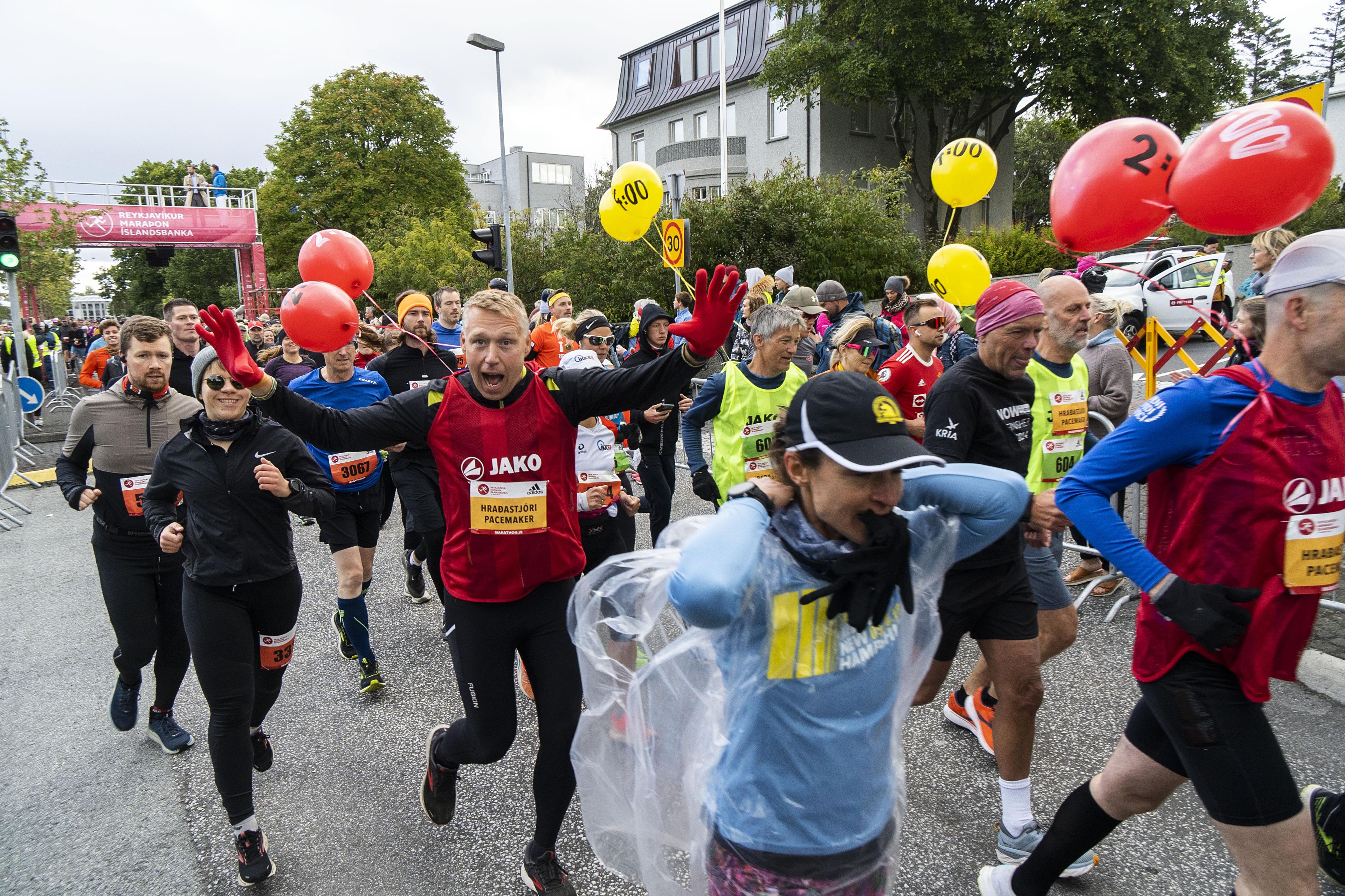 Hlauparar með blöðrur 