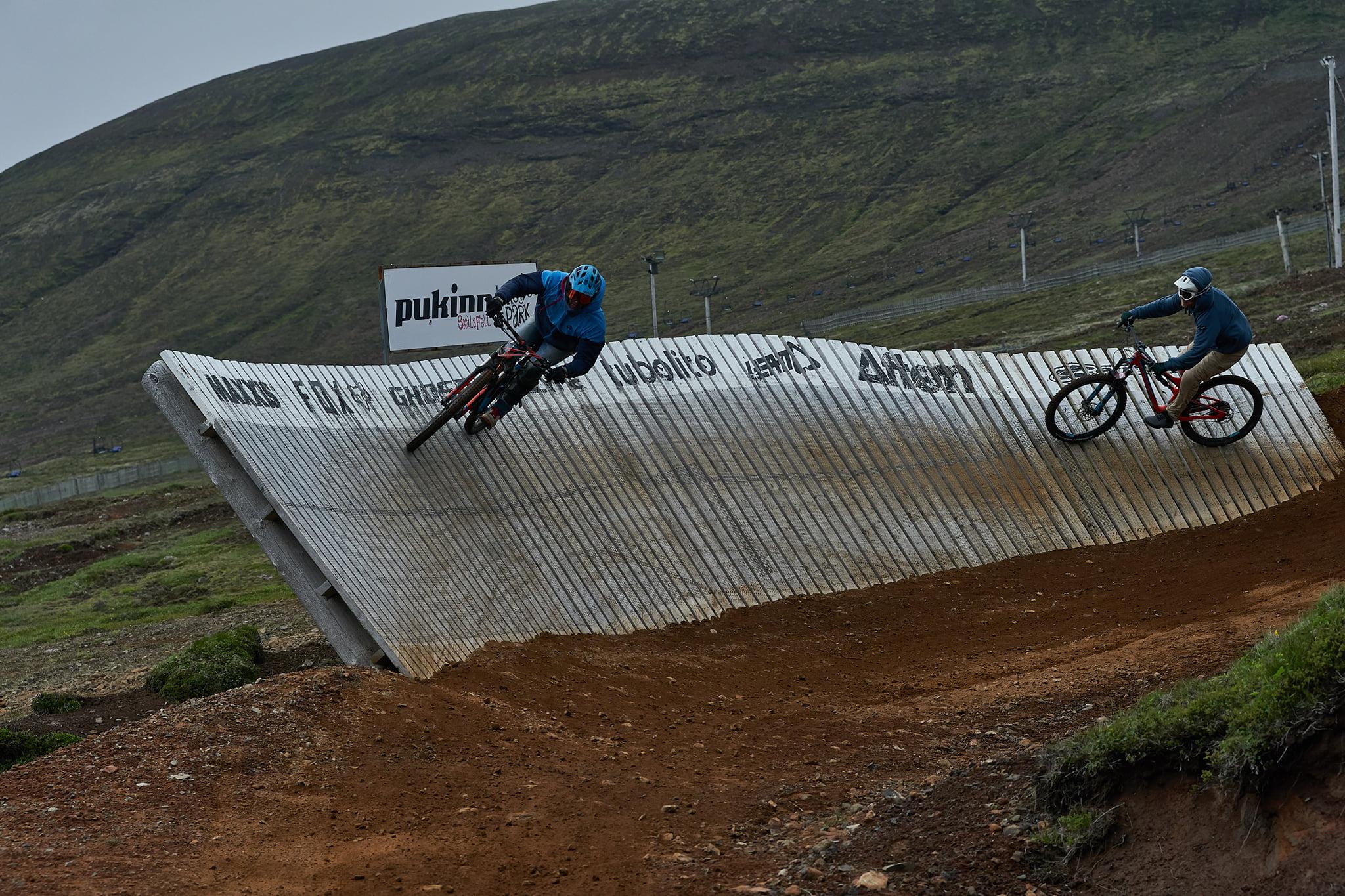 "Wallrides" í brautunum bjóða upp á skemmtilegar áskoranir. Mynd: Anton Gunnarsson.