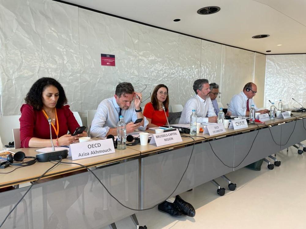 Frá fundi borgarstjóranna í Brussel í gær. Dagur B. Eggertsson leiðir fundinn