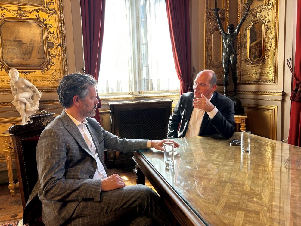 Fundur Dags B. Eggertssonar og Philippe Close borgarstjóra Brusselborgar