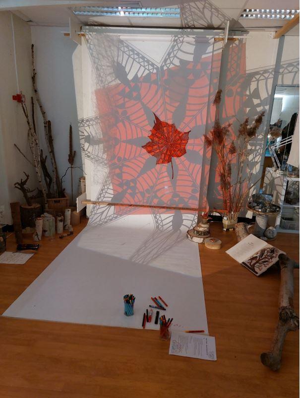 Frá skapandi aðstöðu á leikskóla í Svíþjóð