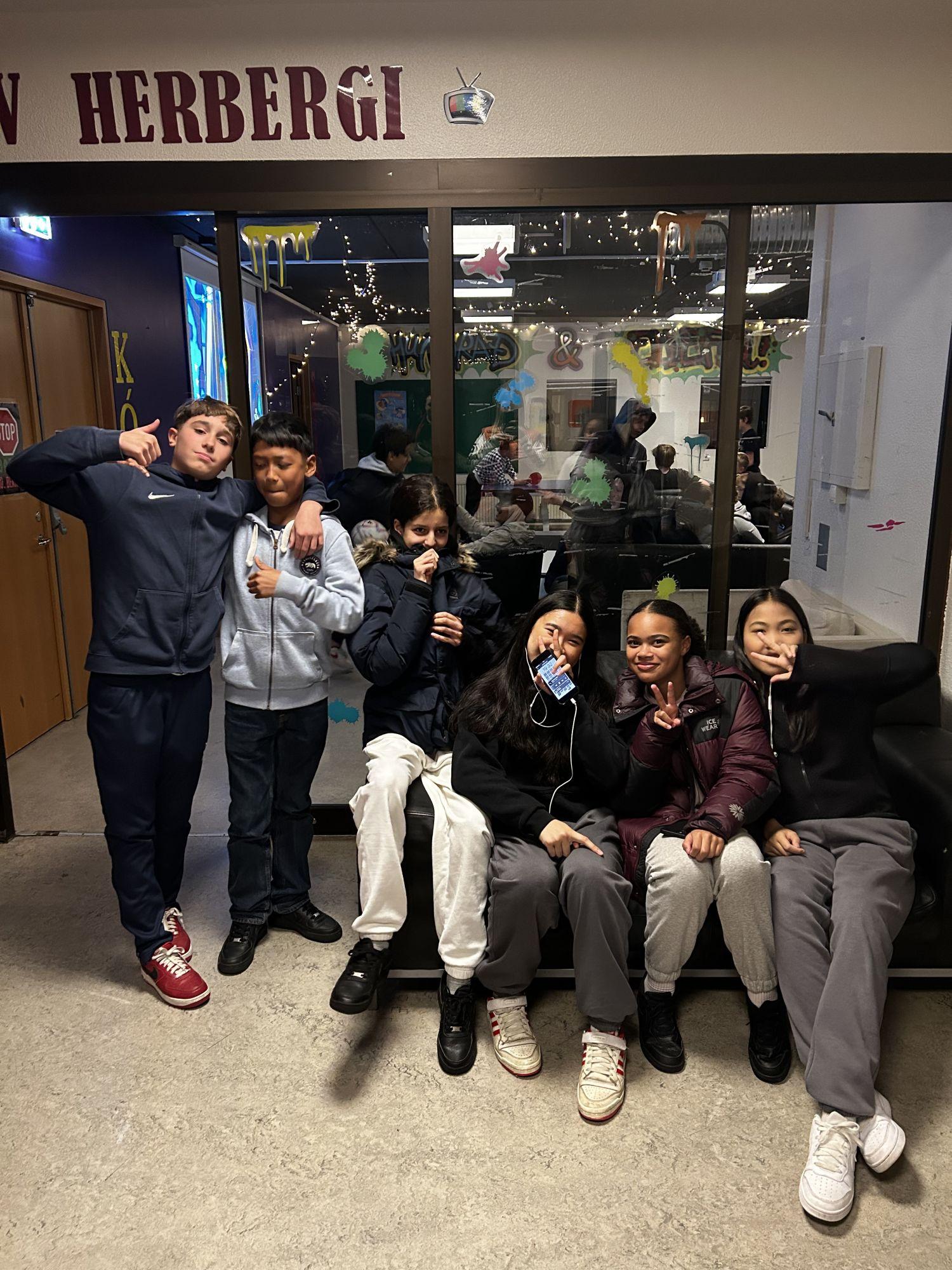 Krakkar í félagsmiðstöð