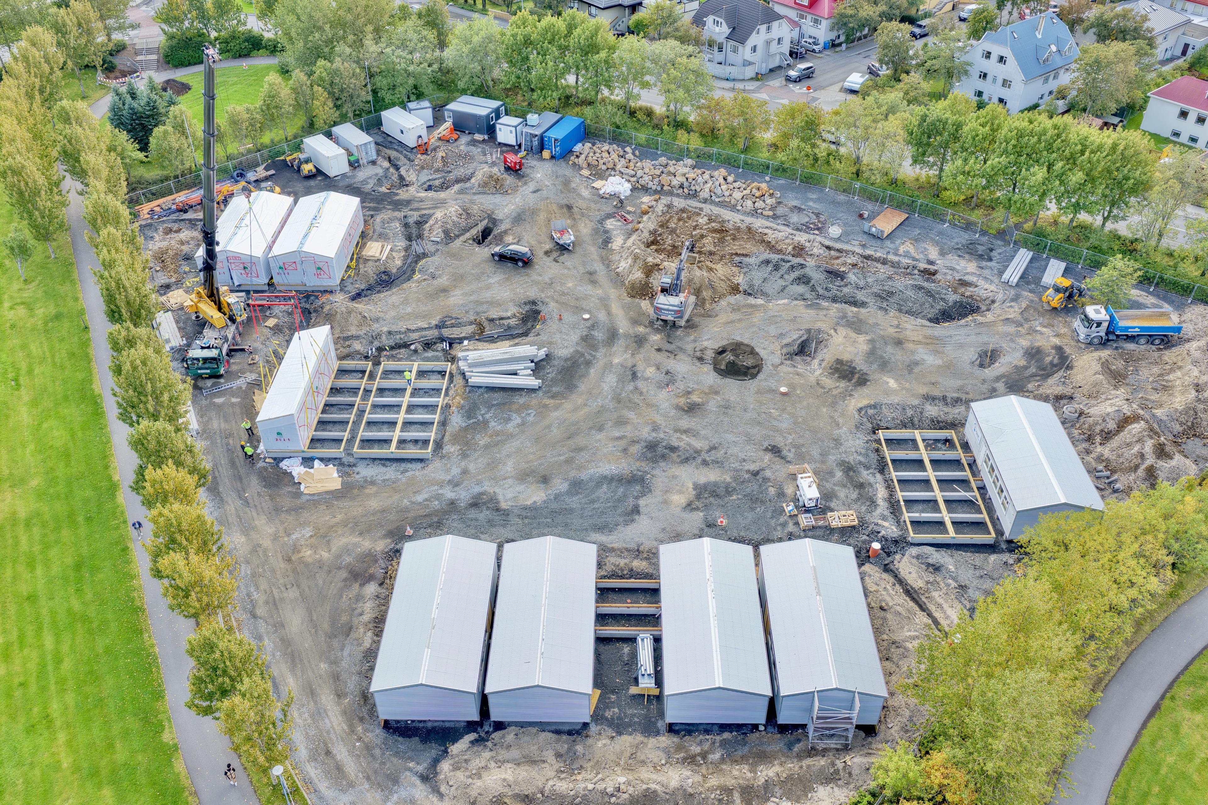 Loftmynd í september