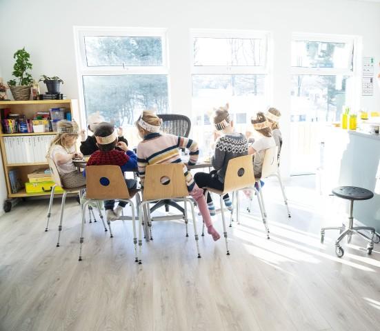 Leikskólabörn í leikskóla í Reykjavík