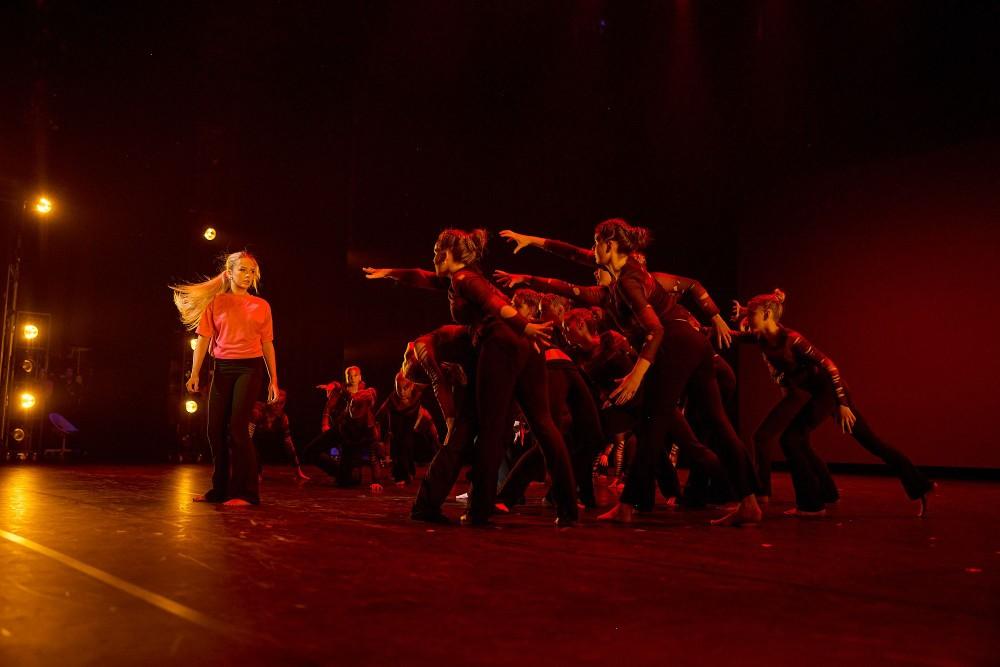 Atriði Rimaskóla í Skrekk 2025.