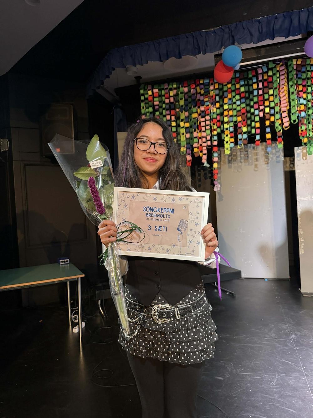 Mynd frá Söngvakeppni Breiðholts.