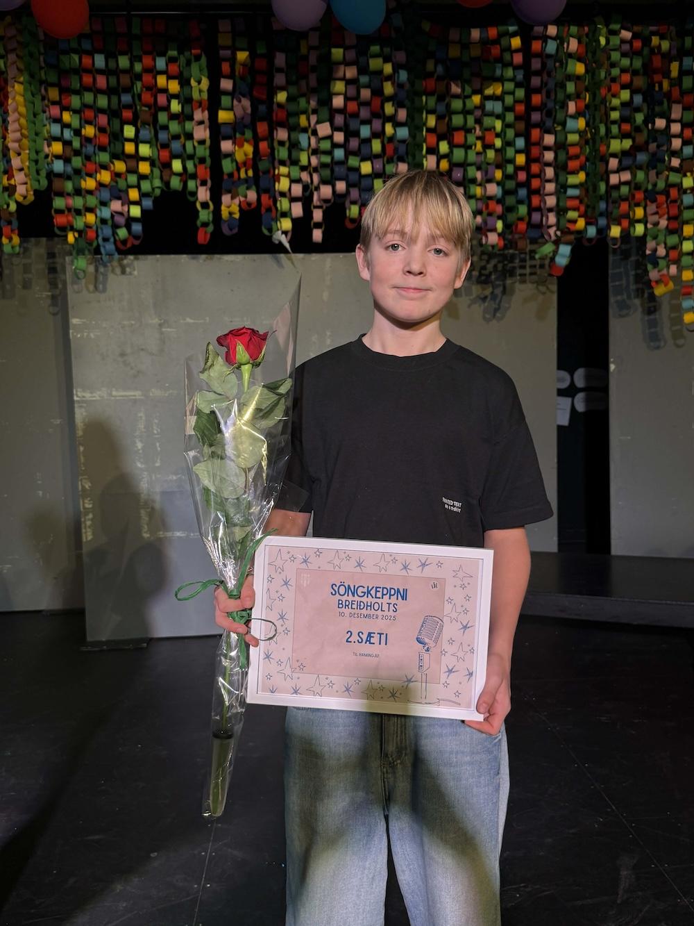 Mynd frá Söngvakeppni Breiðholts.