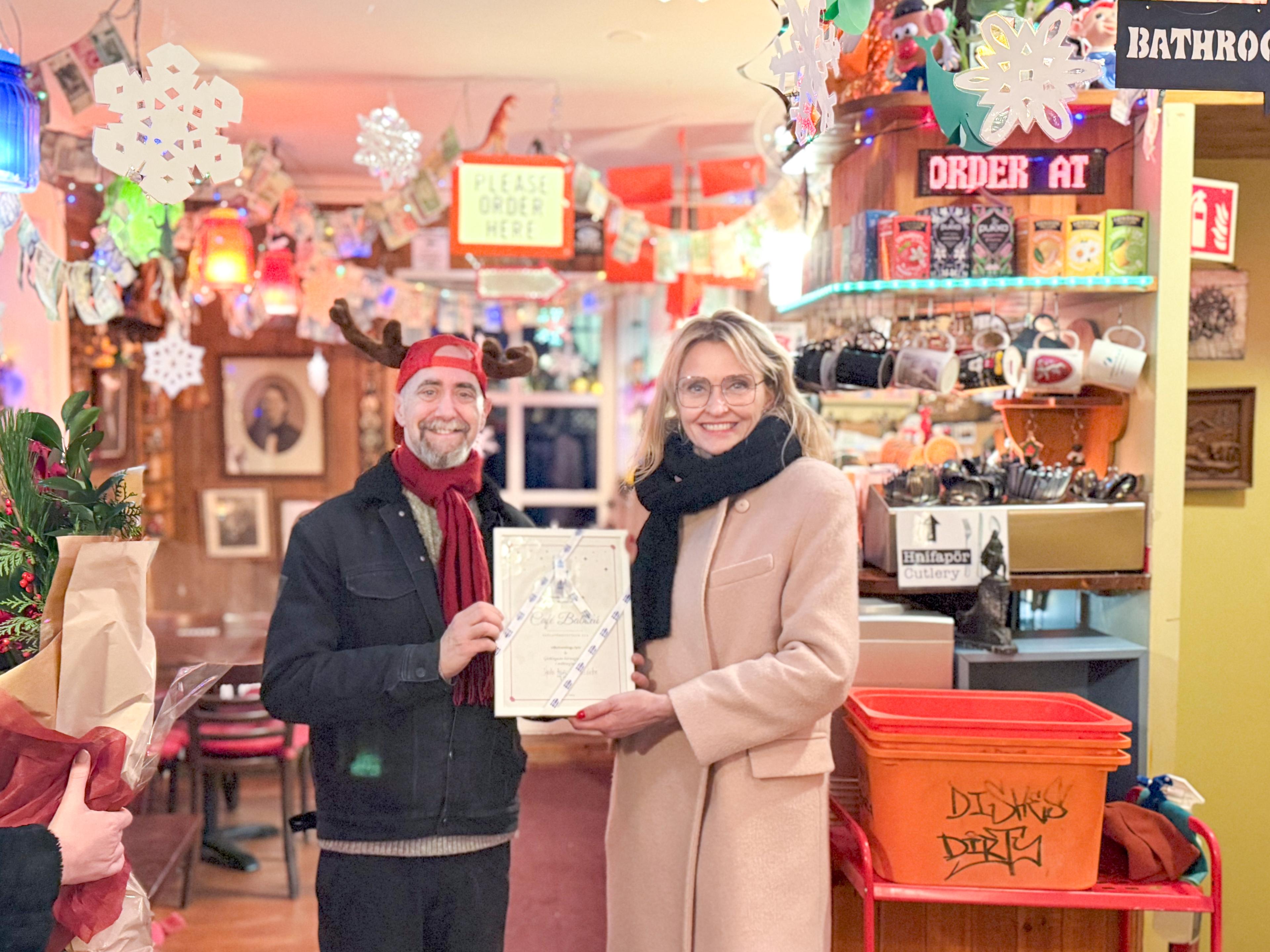 Glenn Barkan, annar eigandi Babalý og Heiða Björg Hilmisdóttir.