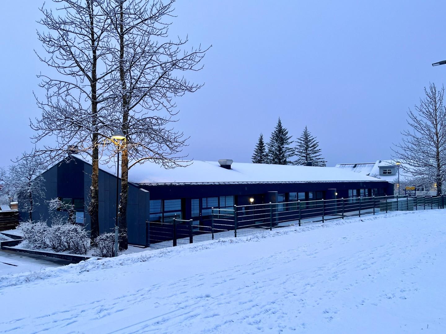 Fullkláraður leikskóli Hálsaborg ( mynd Rúnar Ingi Guðjónsson )