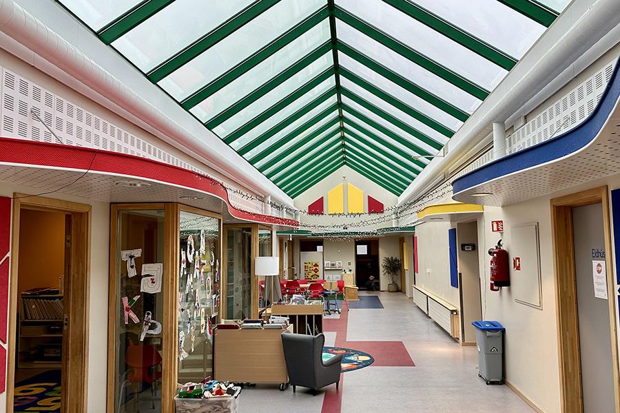 Gangurinn á leikskólanum Jörfa.