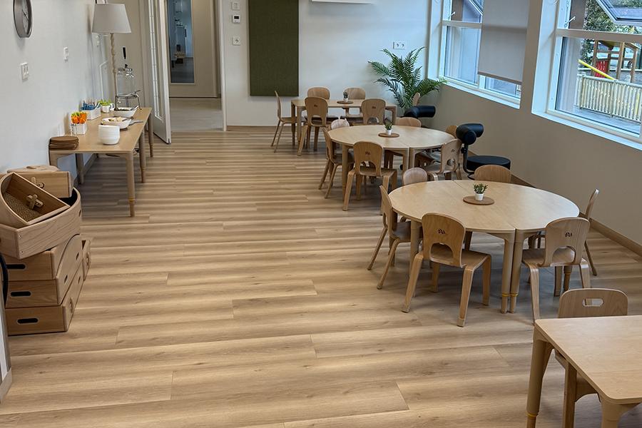 Matsalur inni á leikskólanum Litla Jörfa. 