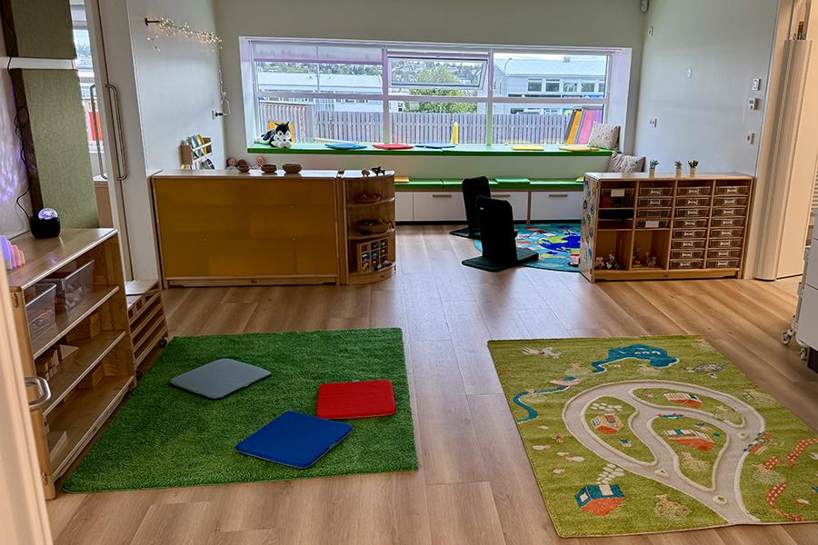 Leiksvæði inni á leikskólanum Litla Jörfa.