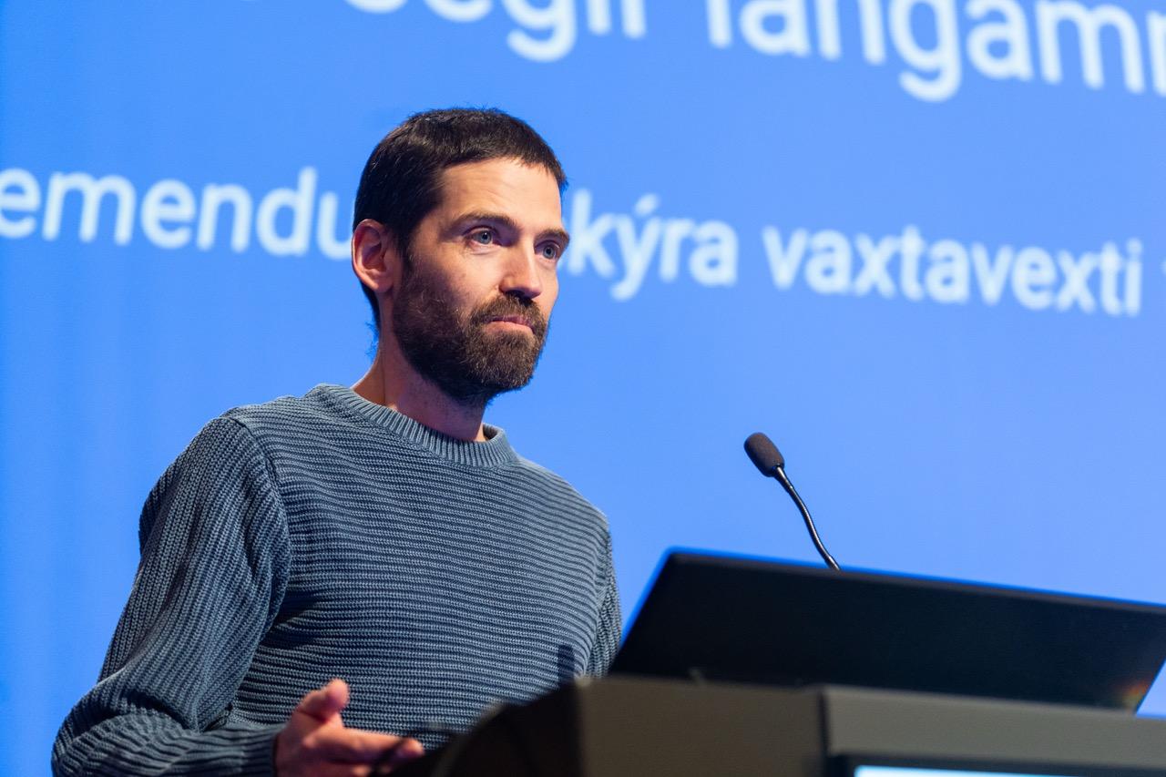 Mynd frá Öskudagsráðstefnu.