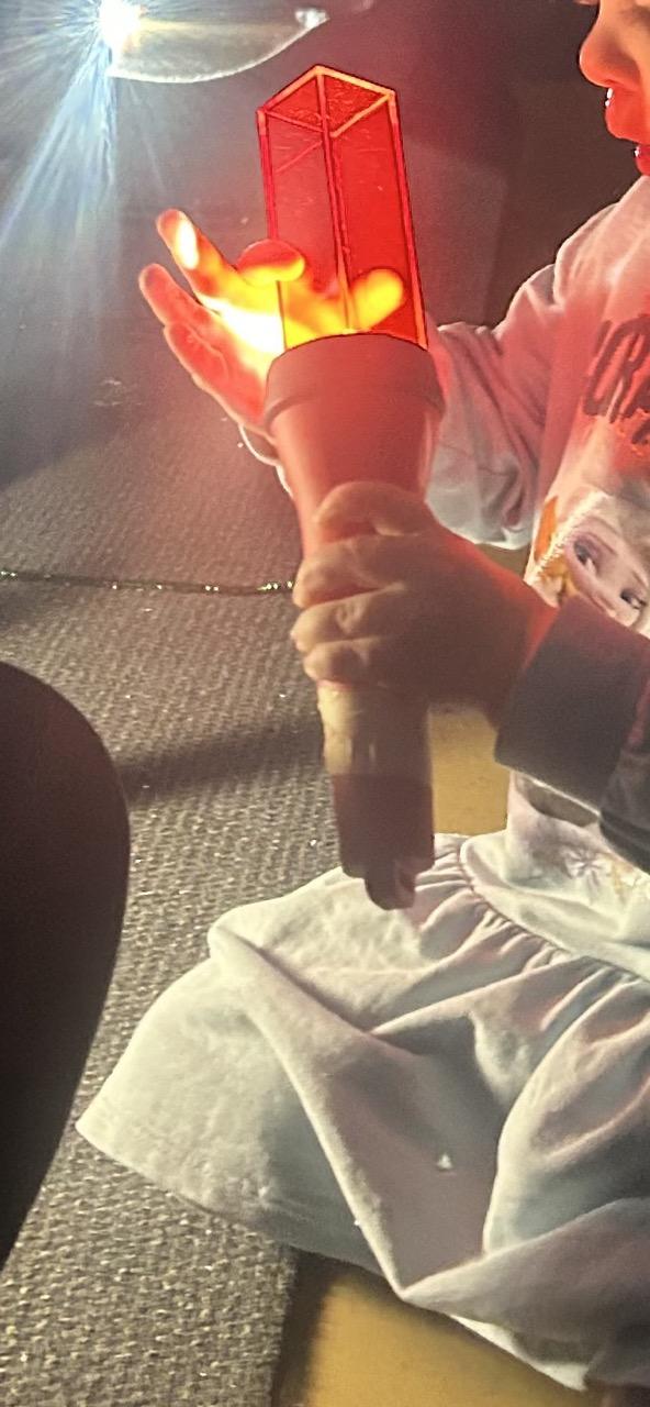 Mynd frá ljósadegi í Maríuborg.