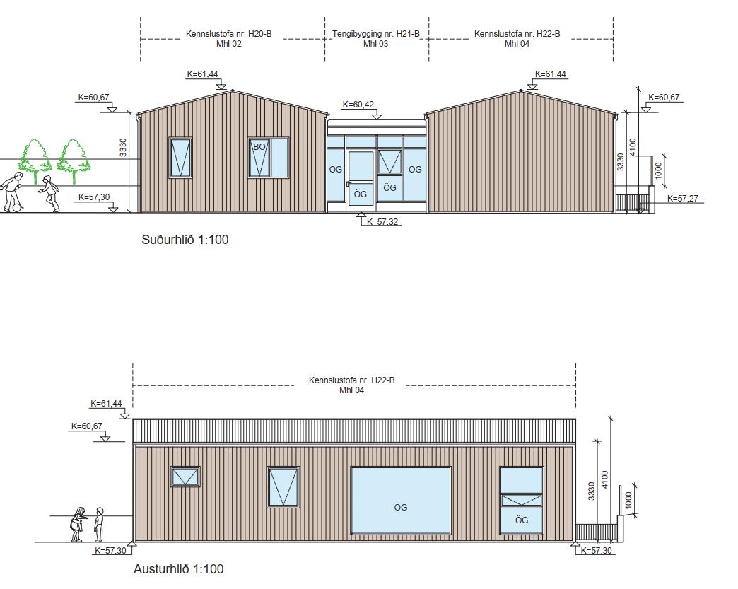 Árborg færanlegar kennslustofur