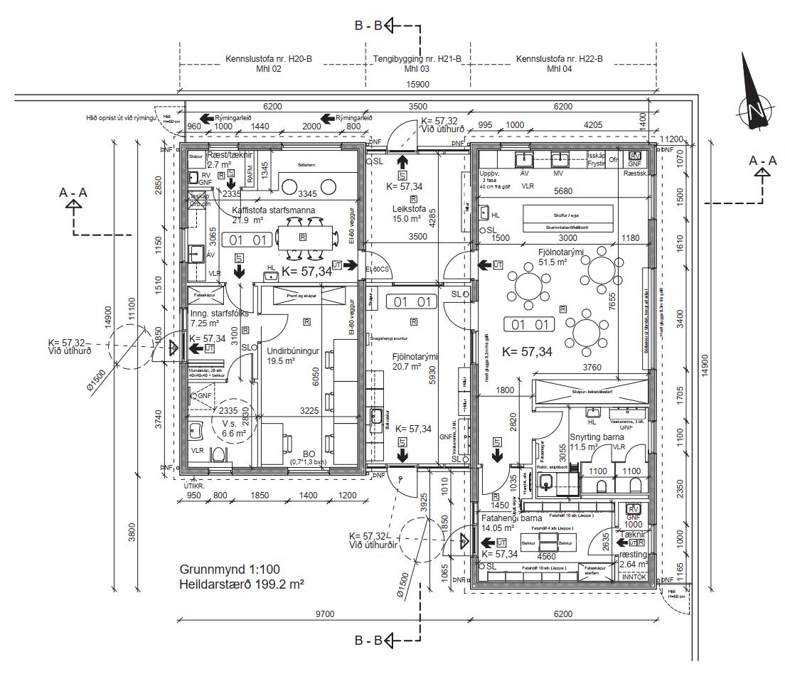 Árborg færanlegar kennslustofur