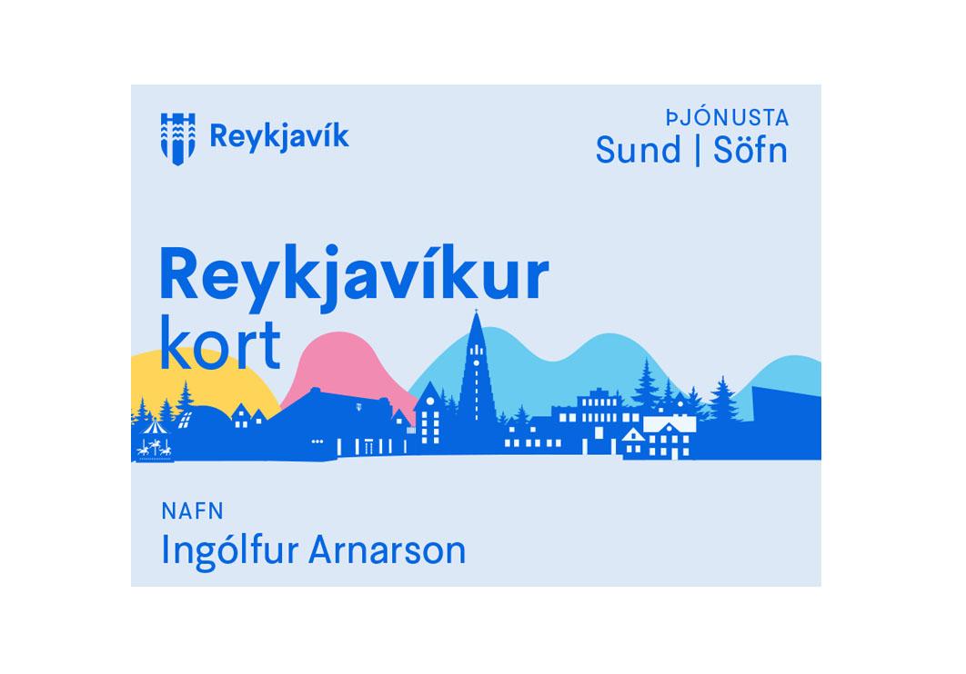 Grafísk mynd sem sýnir stafræna Reykjavíkurkortið.