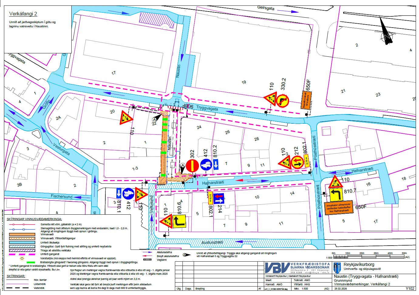 Verkáfangi 2 - Naustin, teikning