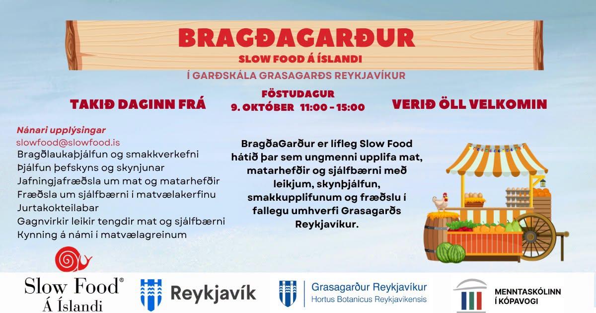 Mynd af dagskrá BragðaGarðs