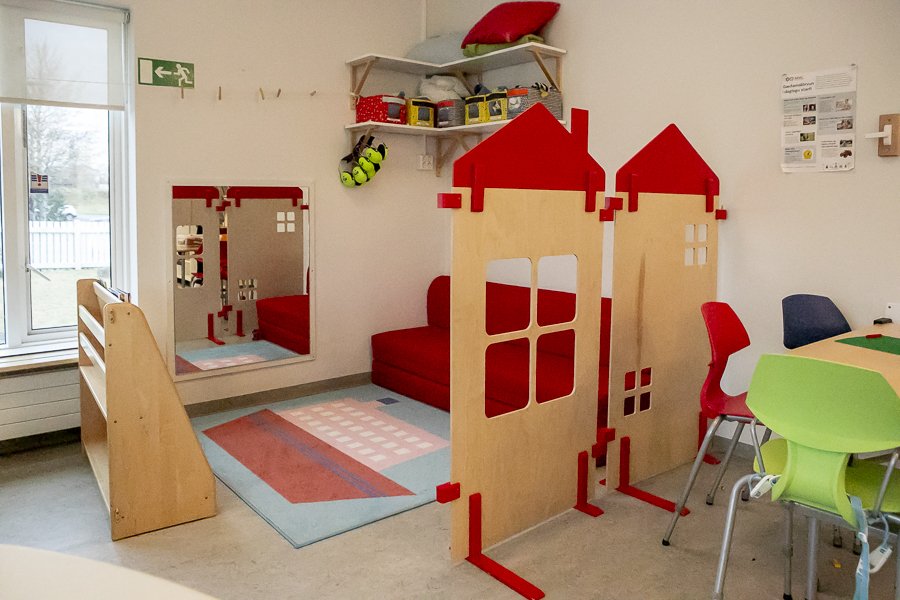 Indoor play area at Klettaborg.