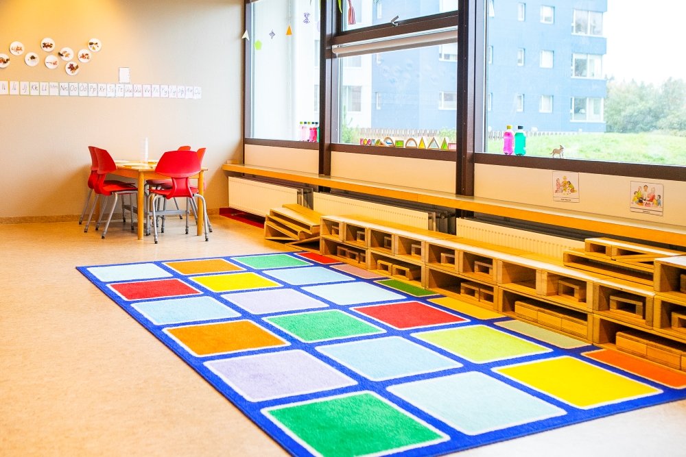 Play area inside Laugasól.