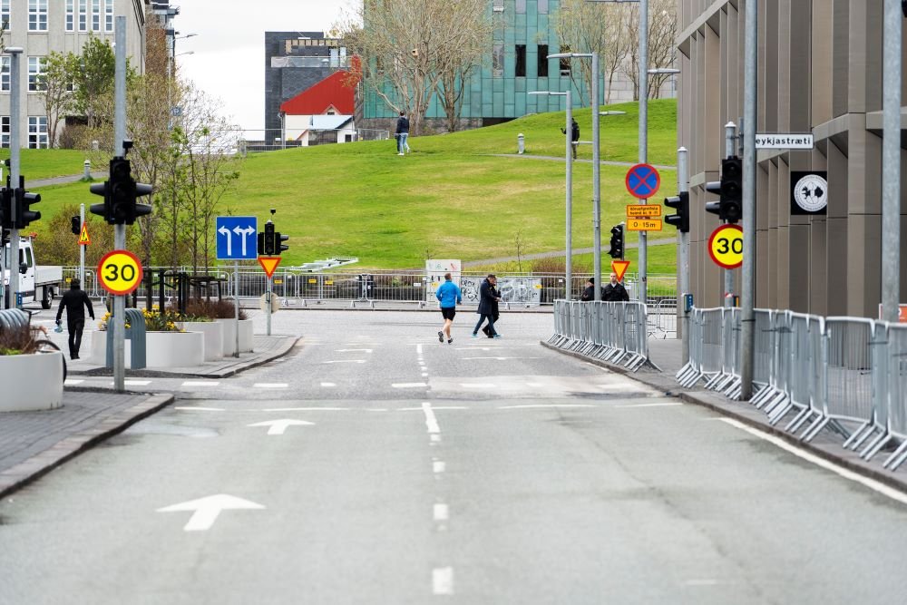 Miðborgin er opin fyrir fólk sem er gangandi eða hjólandi.