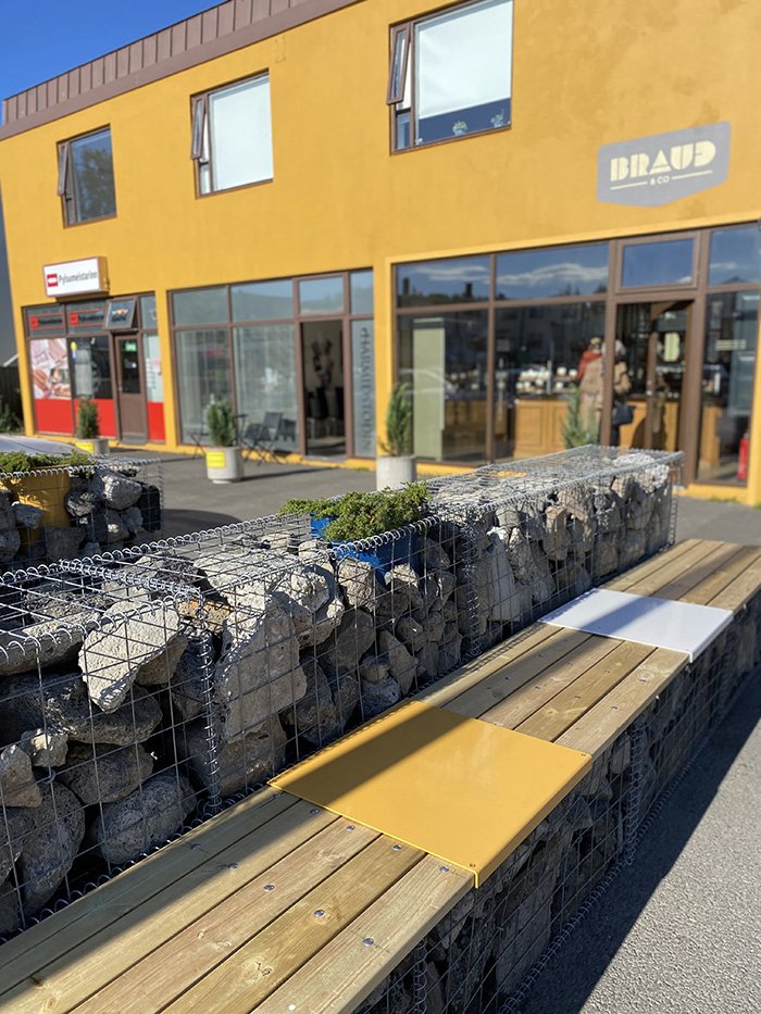 New resting spot at Hrísateigur and Laugalækur.