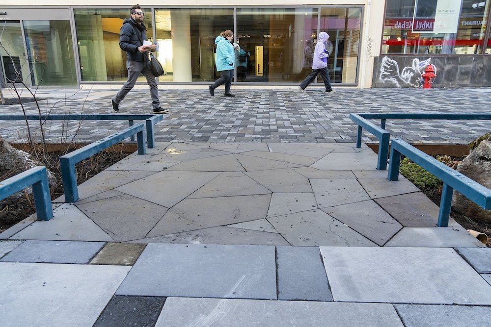 Paved area at Hlemmur.