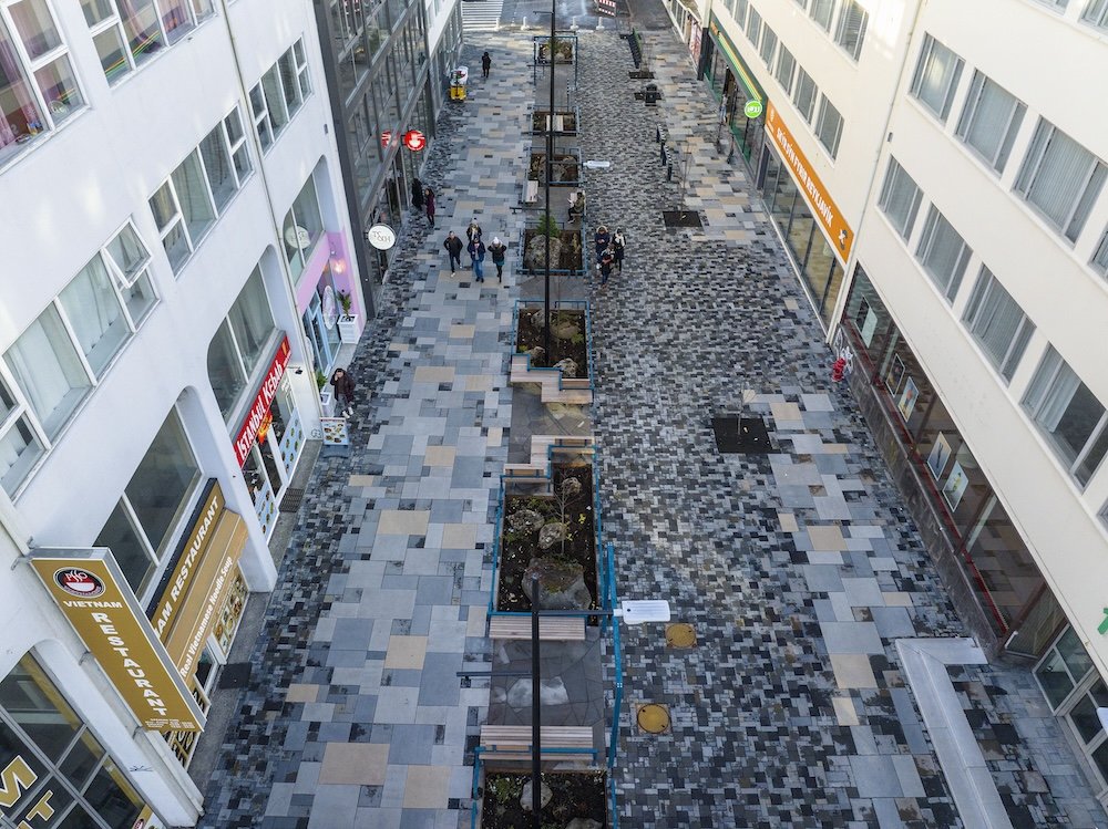 Paved area at Hlemmur.