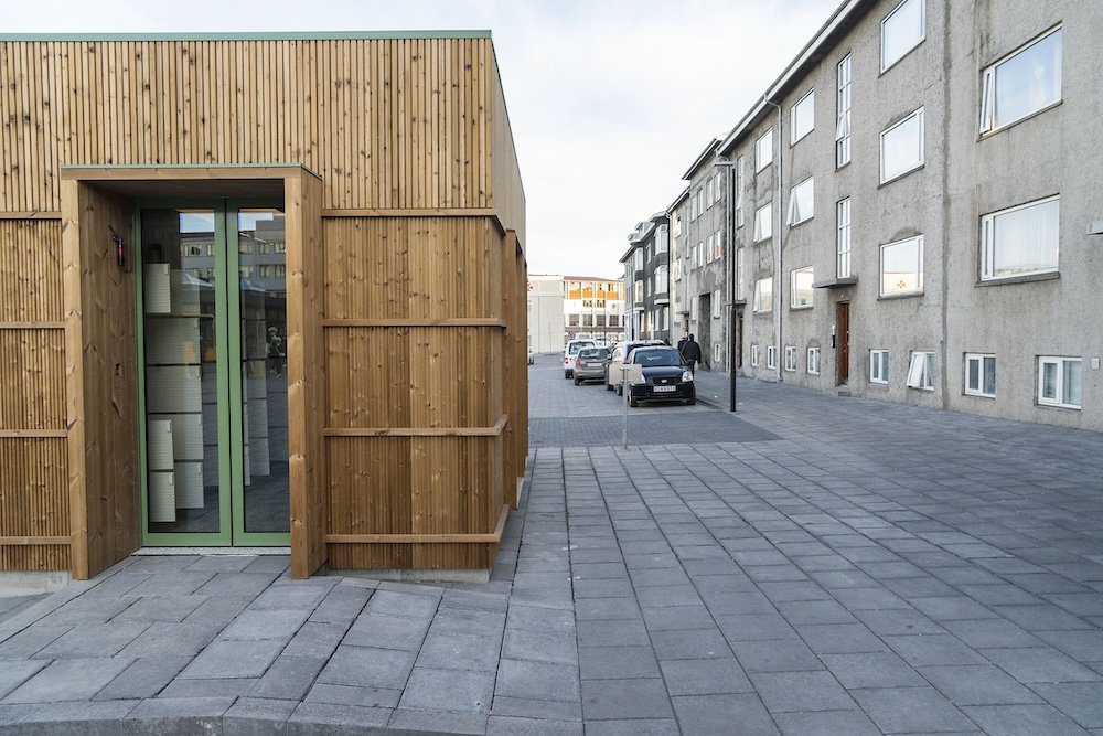 Paved area at Hlemmur.