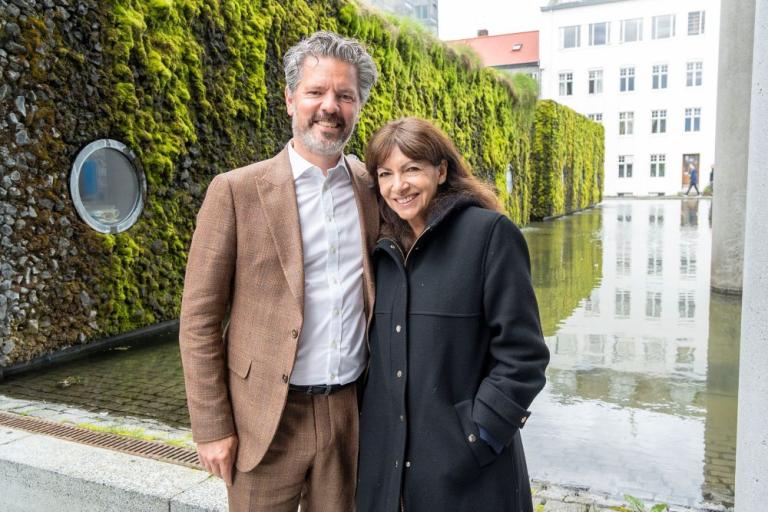 Dagur B. Eggertsson borgarstjóri og Anne Hidalgo borgarstjóri Parísar