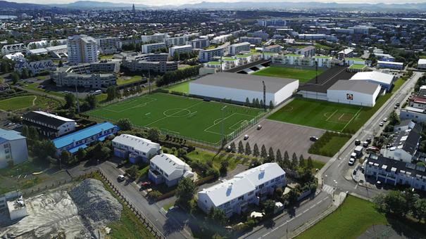 A rendering showing the location of KR's new multi-purpose building.