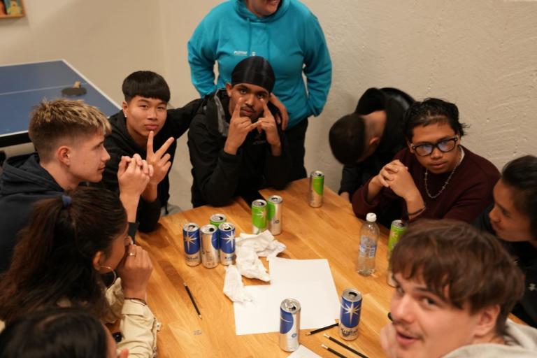 Photo from the teen forum at Ölduselsskóli.