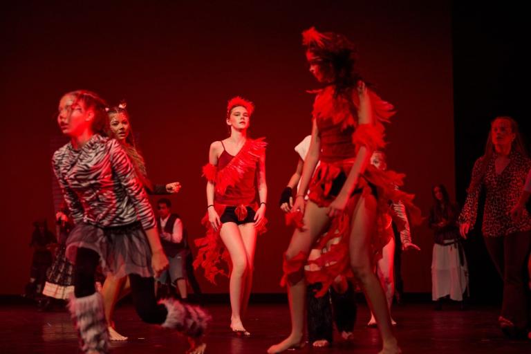 Atriði Langholtsskóla í Skrekk 2025.