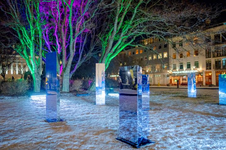 Ljósaslóð á Austurvelli á Vetrarhátíð 2025