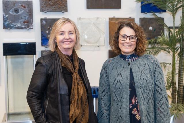 Lovísa skólastjóri og Guðbjörg aðstoðarskólastjóri.