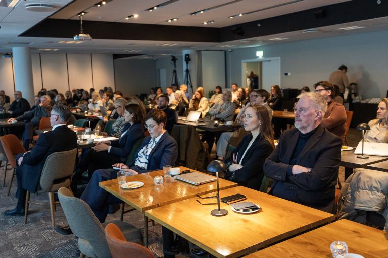 Overview of attendees at the conference on disabled people's issues. 