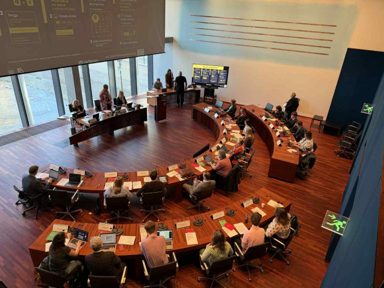 From the City Council meeting with the Youth Council of Reykjavík.