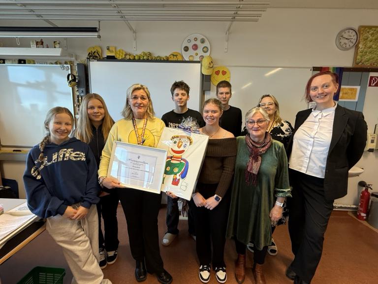 Hvatningarverðlaun afhent í Rimaskóla.