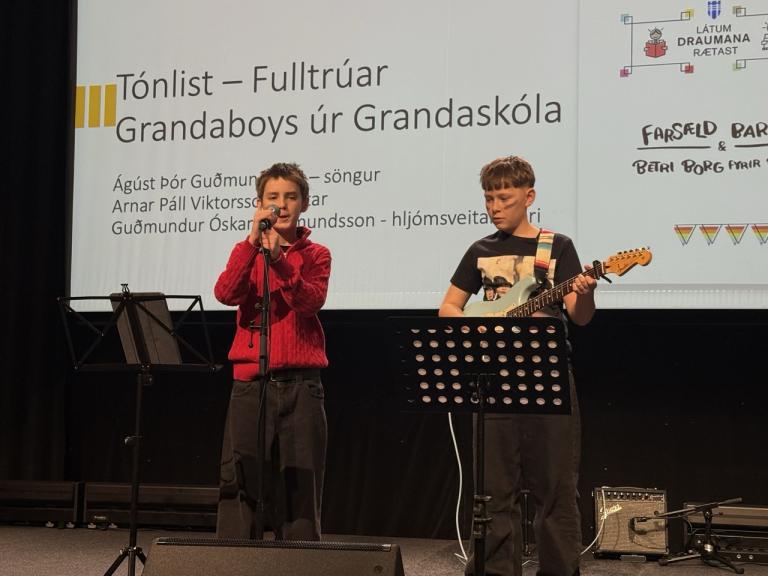 Mynd frá Öskudagsráðstefnu.