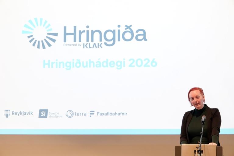 Alexandra Briem, formaður borgarráðs, opnaði viðburðinn 