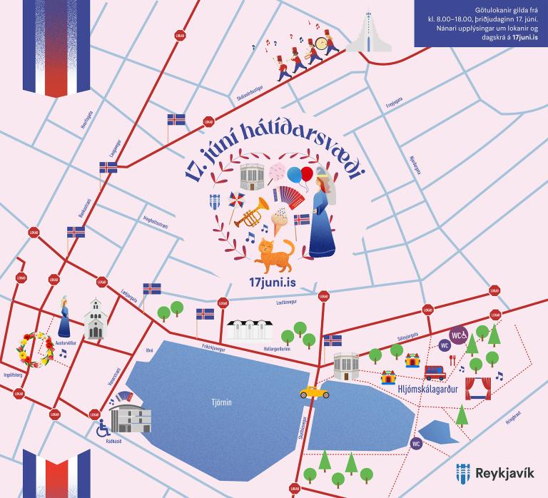 June 17, 2026 – map of the celebration area
